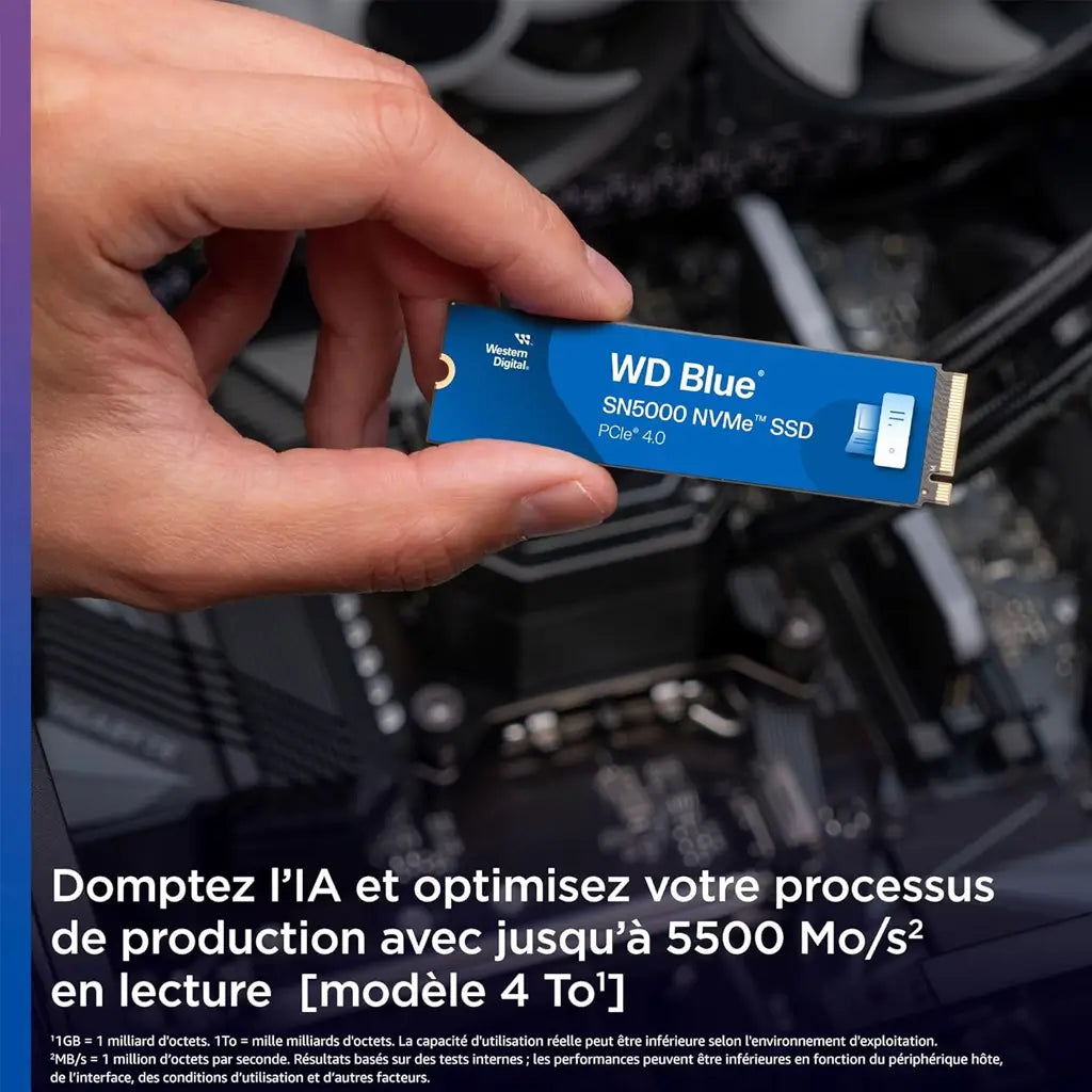 Western Digital Blue SN5000 1TB SSD, NVMe SSD, Internal SSD Western Digital Blue SN5000 1TB SSD, NVMe SSD, Internal SSD